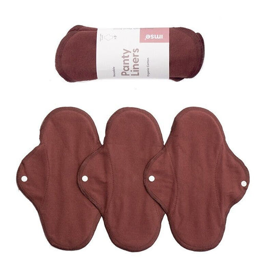 Imse waschbare Damenbinden 3er Set Rotbraun - Panty Regular oder Night