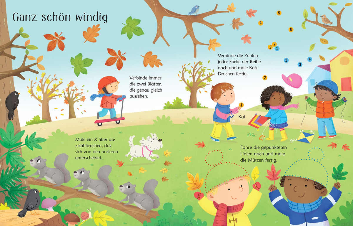 Usborne Wisch und Weg Buch Herbst 4J+