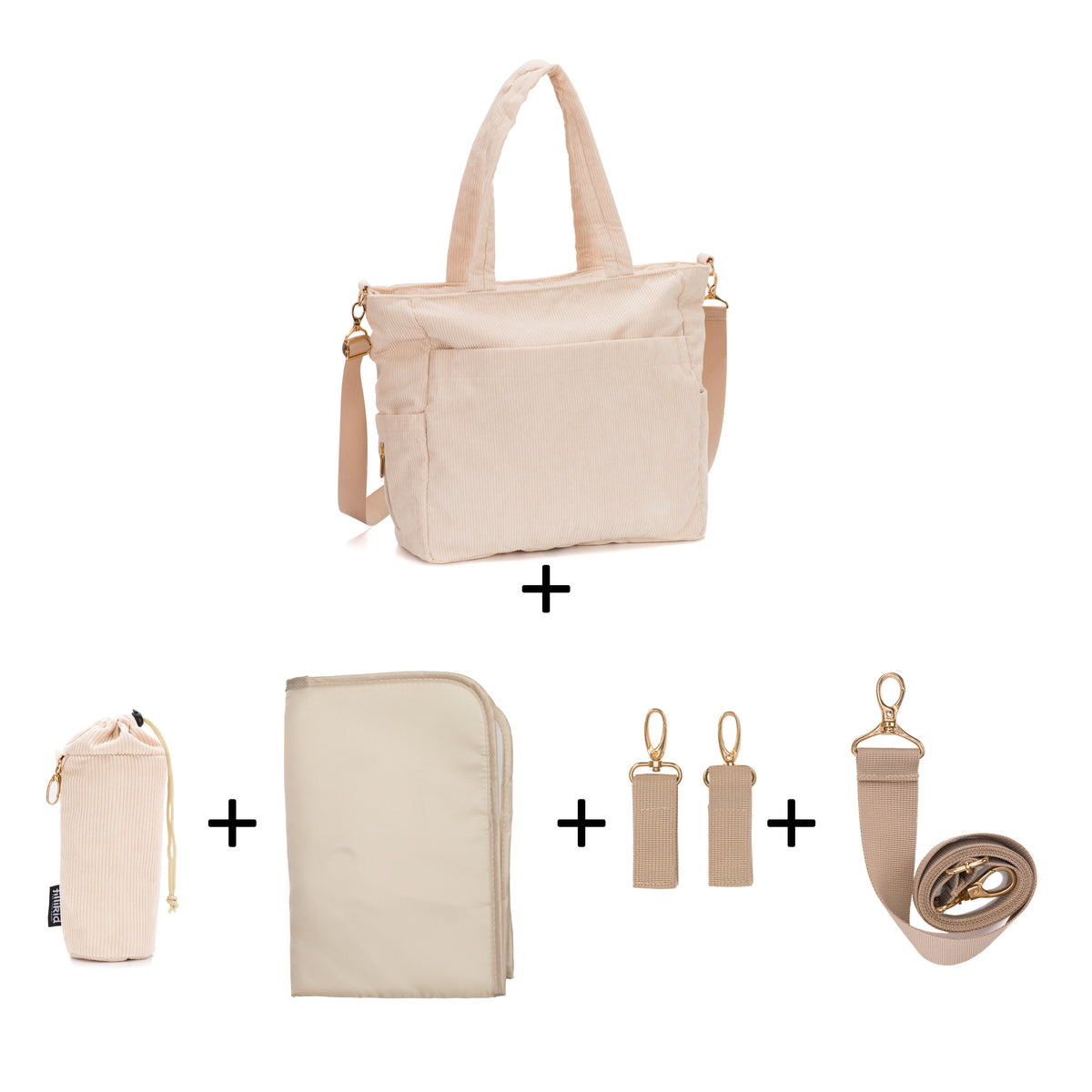 fillikid Wickeltasche Cord 39cm
