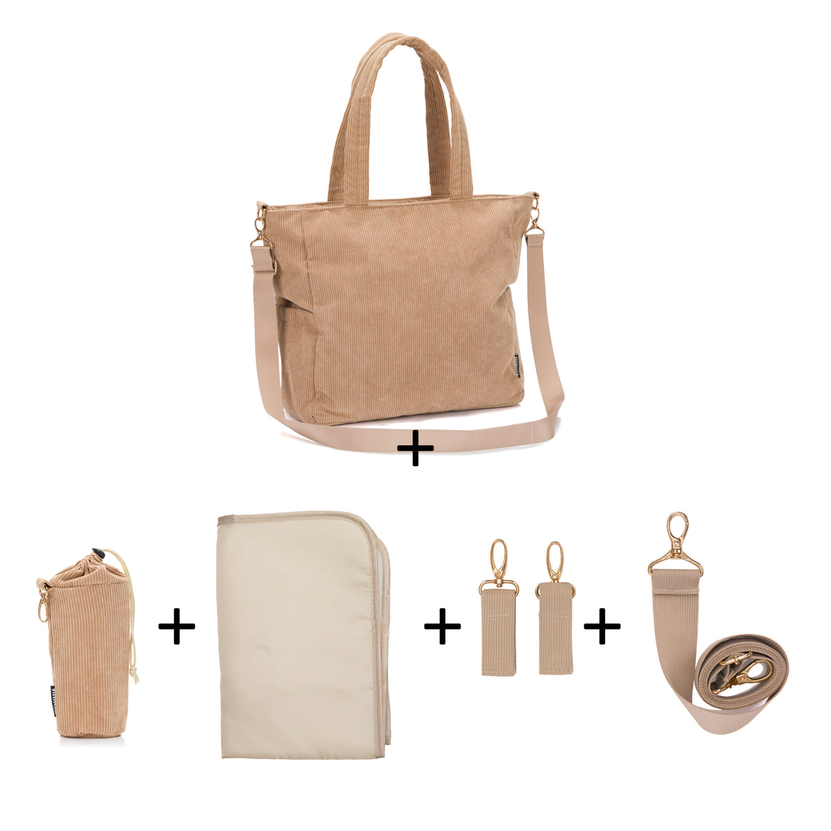 fillikid Wickeltasche Cord 39cm