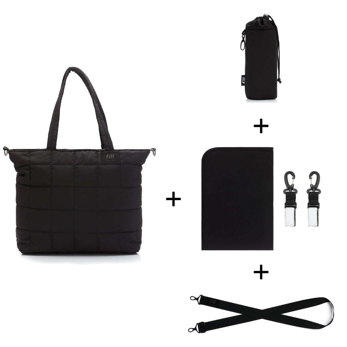 Fillikid Wickeltasche Vienna Schwarz