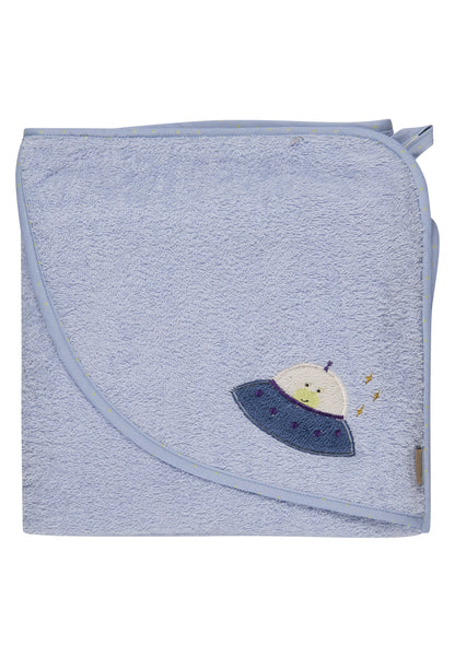 Sterntaler Kapuzenbadetuch Rakete Bleu 80x80cm