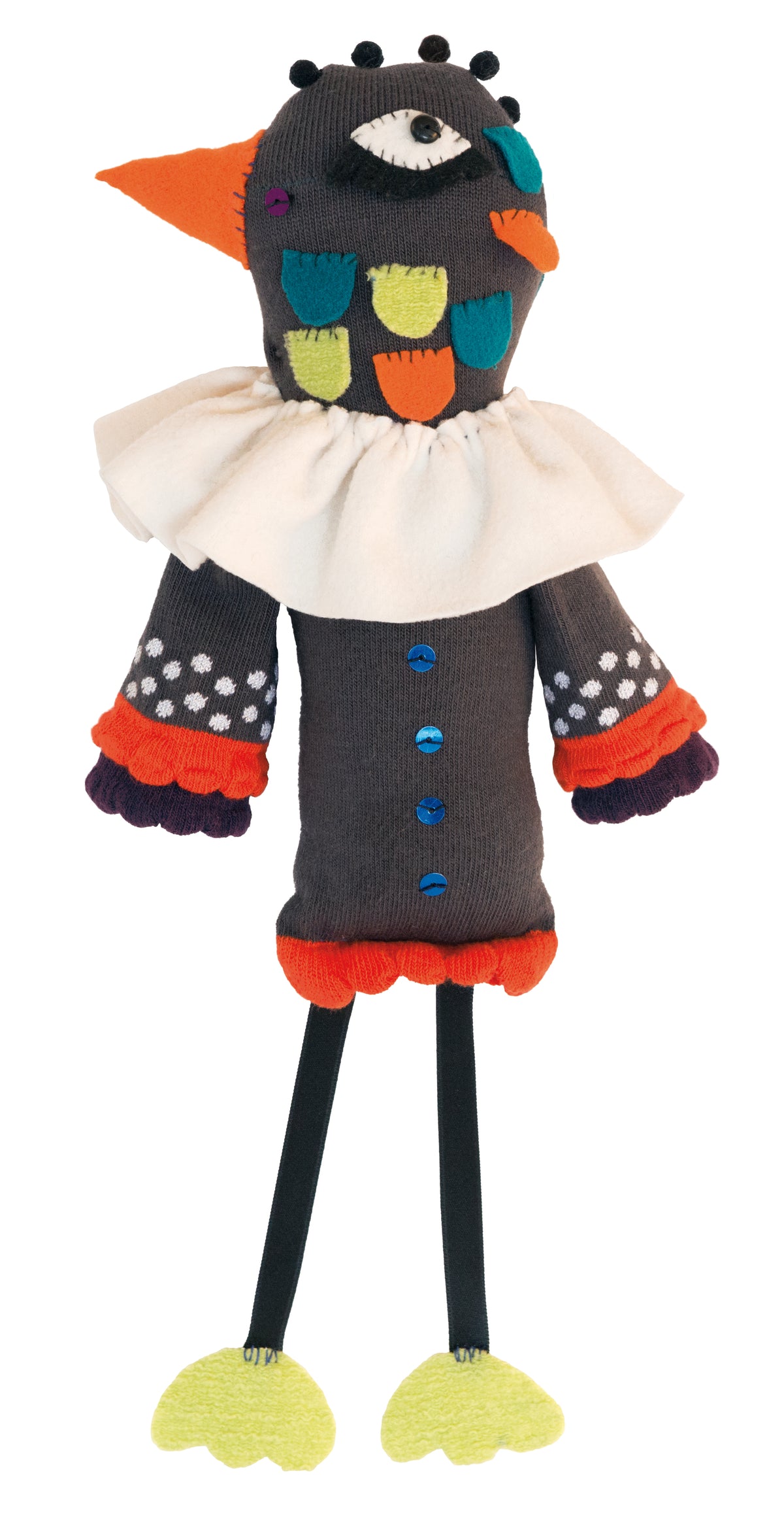 Moulin Roty Bastelset Les Zanimos Strumpf Vogel 6J+