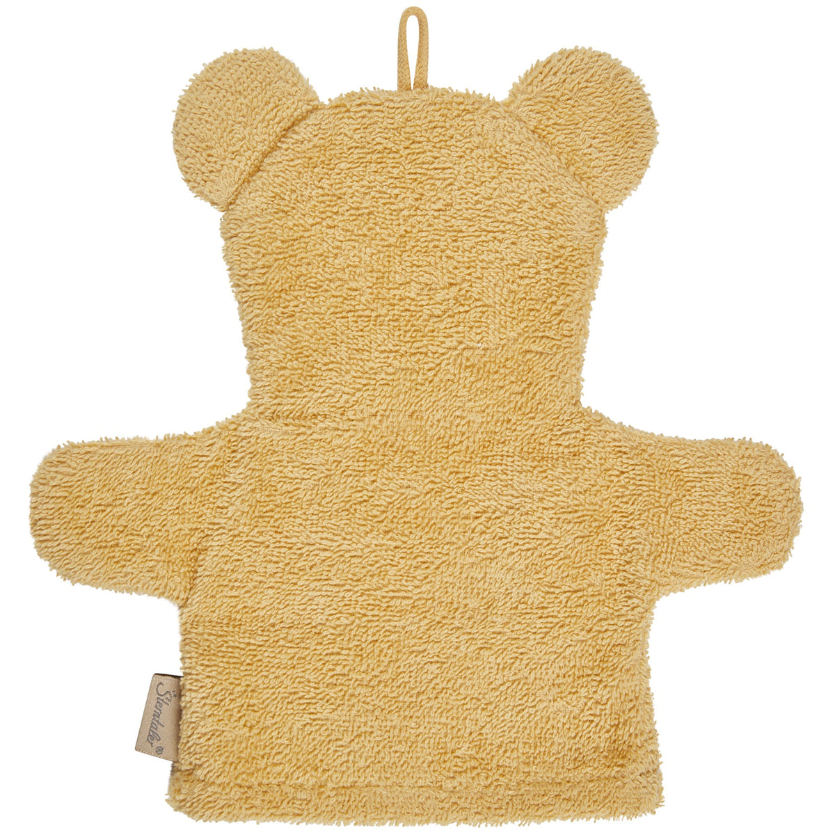 Sterntaler Baby Waschlappen Waschhandschuh Löwe gelb Rückseite