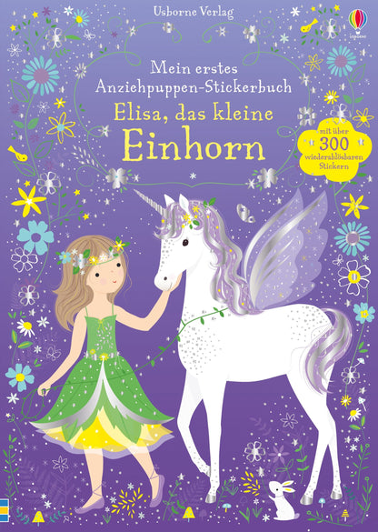 Usborne Kinder Stickerbuch: Elisa, das kleine Einhorn
