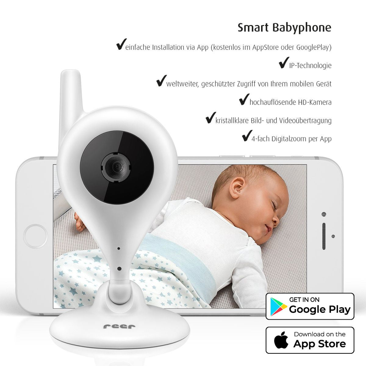 reer IP BabyCam Smart-Babyphone WEEE DE19024994