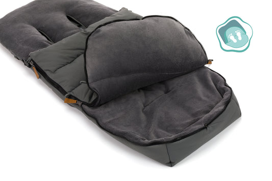 Fillikid Kinderwagen Winter Fußsack Kinley Grau