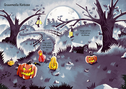 Usborne Kinder Stickerbuch Glitzer: Gruselspaß
