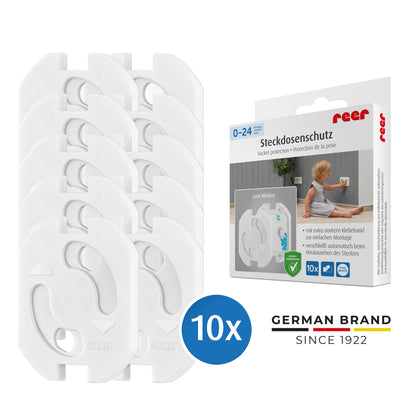 reer Steckdosenschutz zum Einkleben 10er Weiß