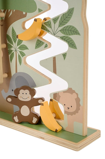 Jabadabado Baby Holzspiel Kletteraffe + Bananenrutsche 12m+