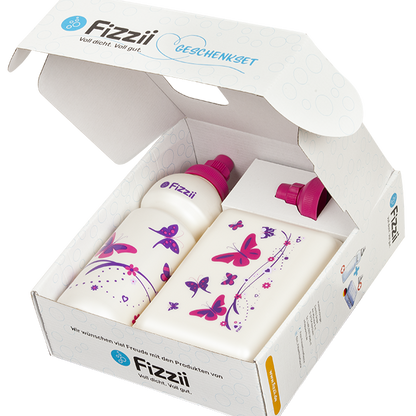 Fizzii Geschenkset Pausenbox & Trinkflasche