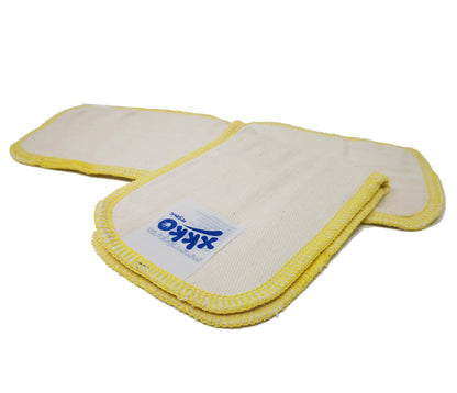 XKKO Twill Booster Natur Baumwolle Zusatz Einlage 2er