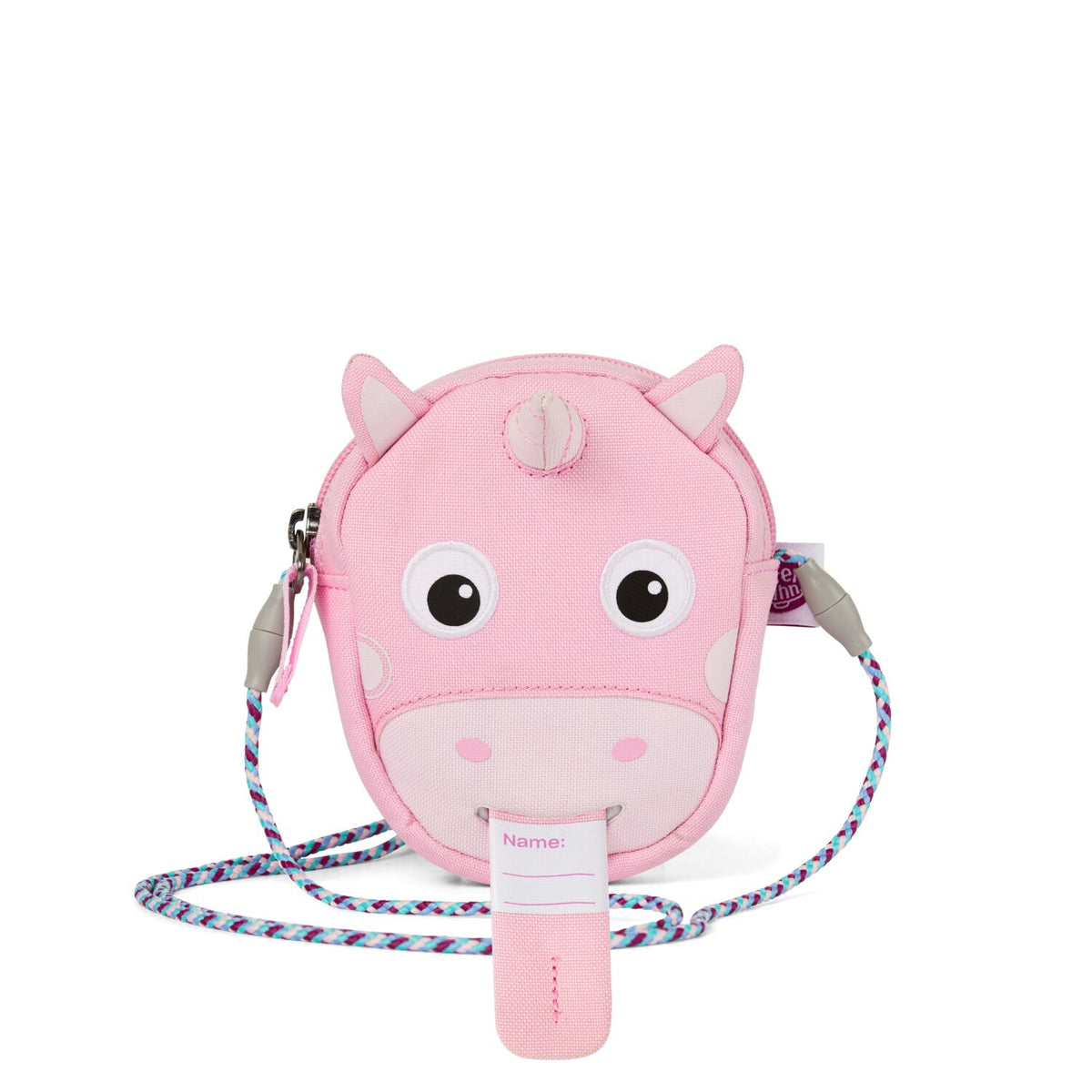 Affenzahn Kinder Geldbeutel Wallet rosa Einhorn Detail Ziehzunge