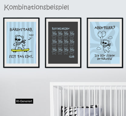 Tierbande Poster 40x60 cm Bär Teddy