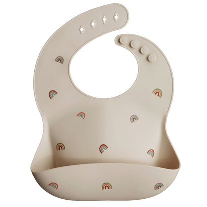 mushie BIB weiches Silikon Auffanglätzchen Sunshine
