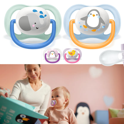 Philips Avent ultra air Beruhigungssauger 0-6M Doppelpack + Sterilisier Box