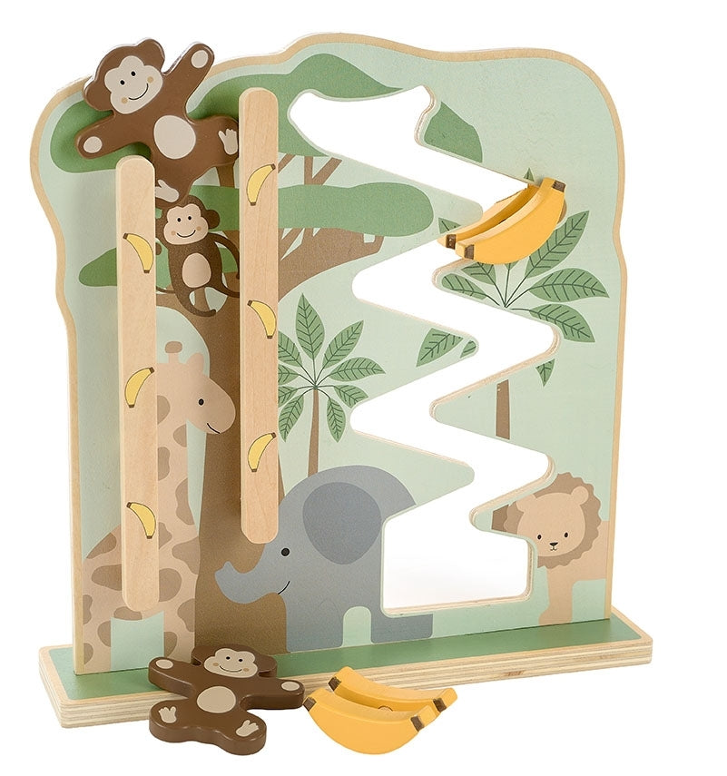 Jabadabado Baby Holzspiel Kletteraffe + Bananenrutsche 12m+