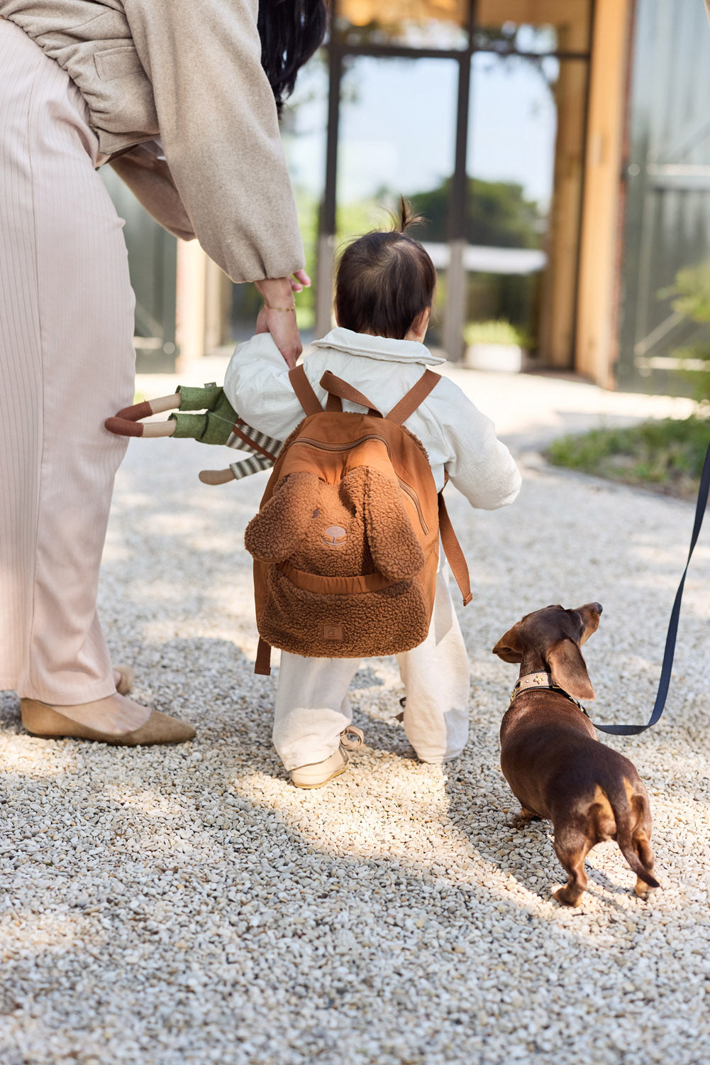 Jollein Kinder Rucksack Hund Diego Braun