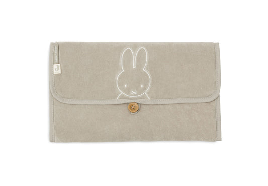 Jollein Wickelunterlage Frottee für Unterwegs Häschen Miffy Olive