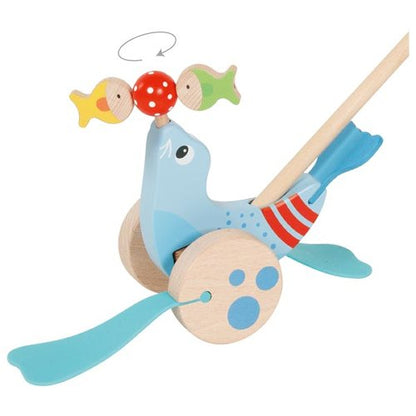 goki Schiebetier Robbe Blau