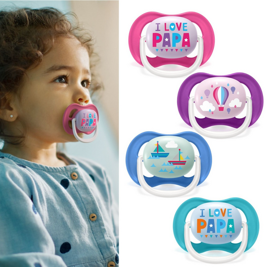 Philips Avent Ultra Air Schnuller | Gr. 2 (6-18M)  I love Daddy