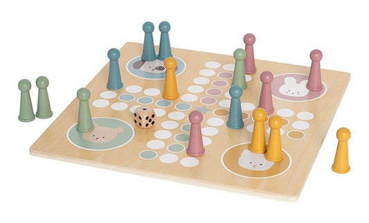 Jabadabado Kinder Holz Brettspiel Ludo 3J+
