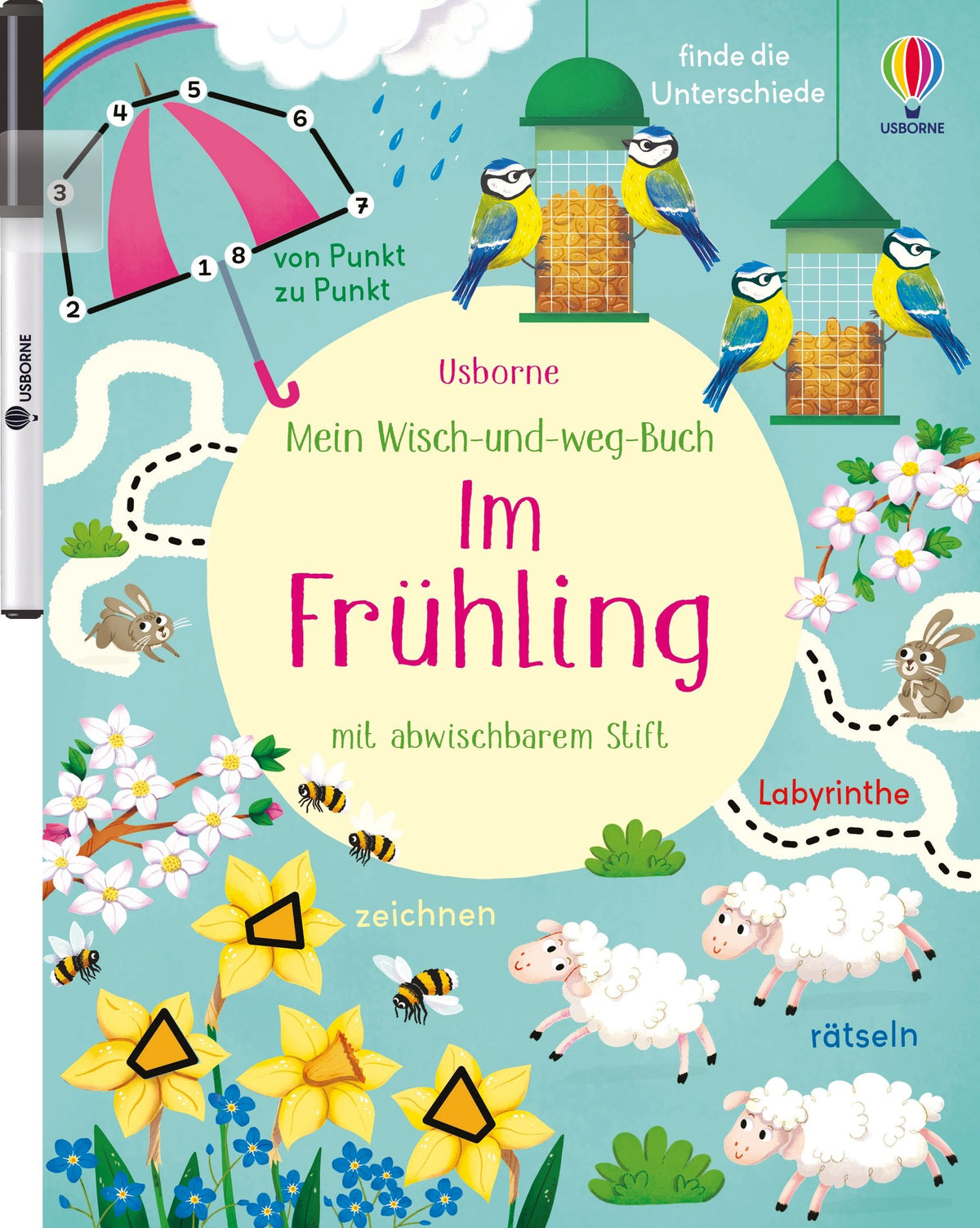Usborne Wisch und Weg Buch Im Frühling 4J+