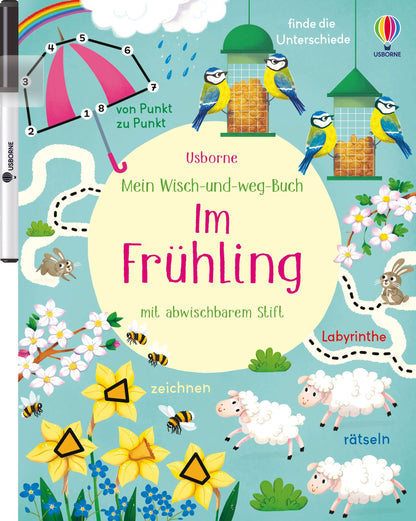 Usborne Wisch und Weg Buch Im Frühling 4J+