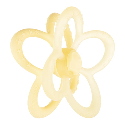 Canpol babies Sensory Silicon Beißring 2in1 Blume gelb 3m+