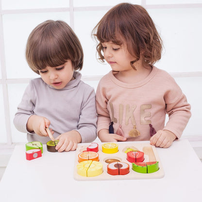 Classic World Holz Puzzle Schneidefrüchte 18M+
