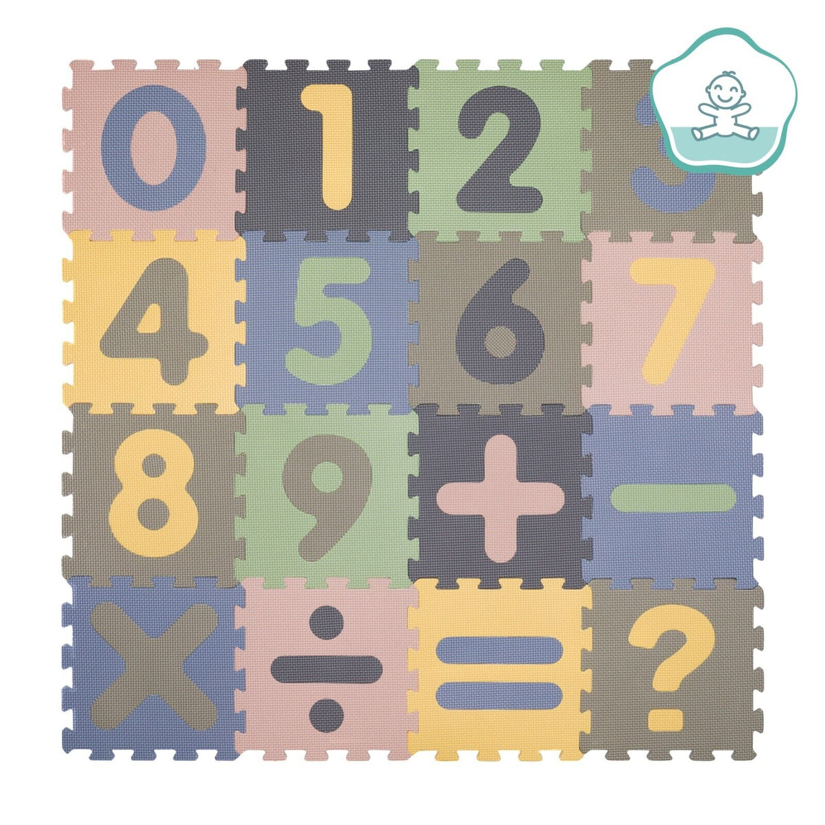 Fillikid Puzzle-Matte Zahlen 16-teilig (126 x 126 x1 cm) 0m+