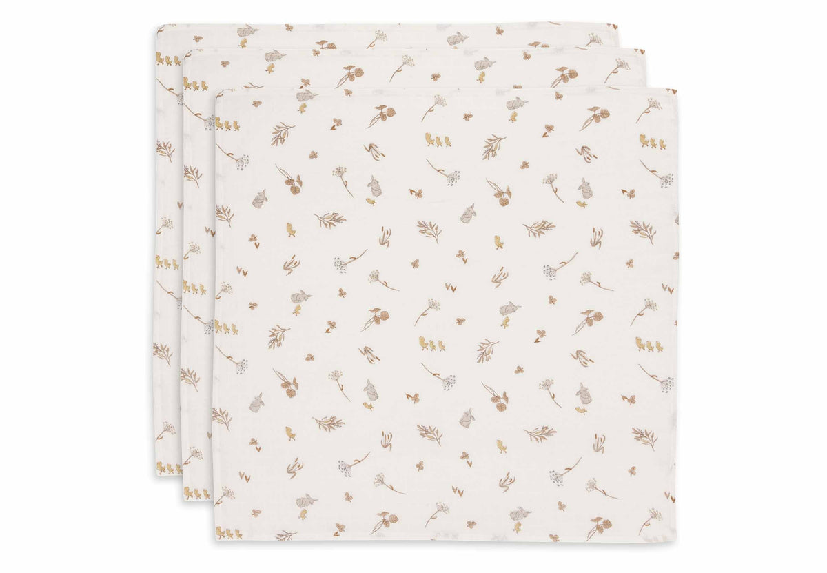 Jollein Mulltücher 70x70cm Riverside 3er Pack