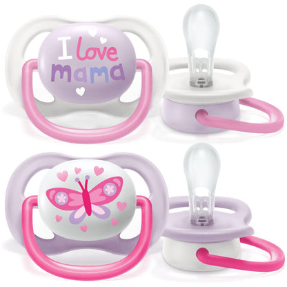 Philips Avent Ultra Air Schnuller | Gr. 1 (0-6M)  I love Mummy