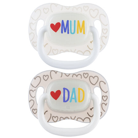 Canpol Baby Silikon Symmetrischer Schnuller Beruhigungssauger  Mum & Dad