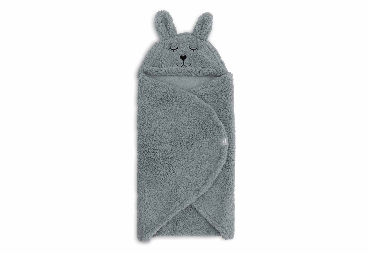 Jollein Wickeldecke Einschlagdecke Bunny Sea Green