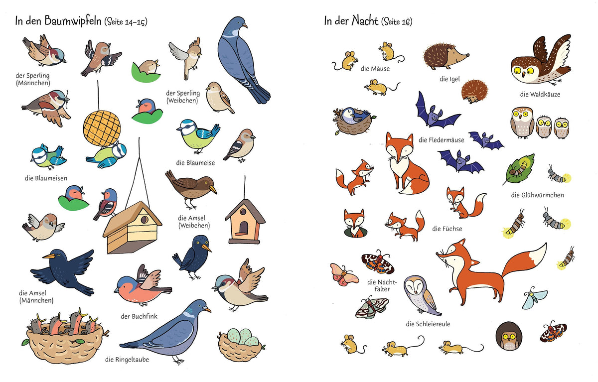 Usborne Kinder Stickerbuch: Im Garten