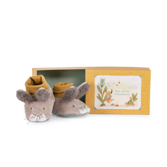 Moulin Roty Babyschuhe Hase Les trois lapins 0-6m
