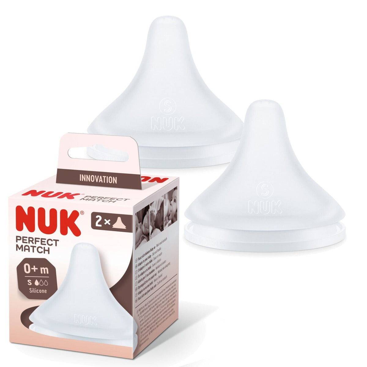 Nuk Perfect Match Trinksauger * Elastisch und extra Soft * 2er Box