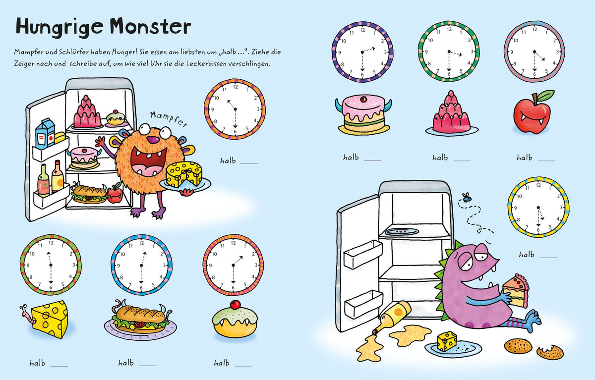 Usborne Wisch und Weg Buch Wie spät ist es? 4J+