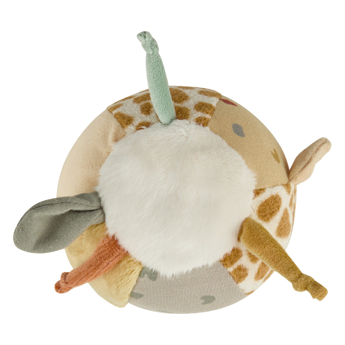 Sterntaler Baby Spielball Stoffball Safari Natur Gelb - Untenansicht