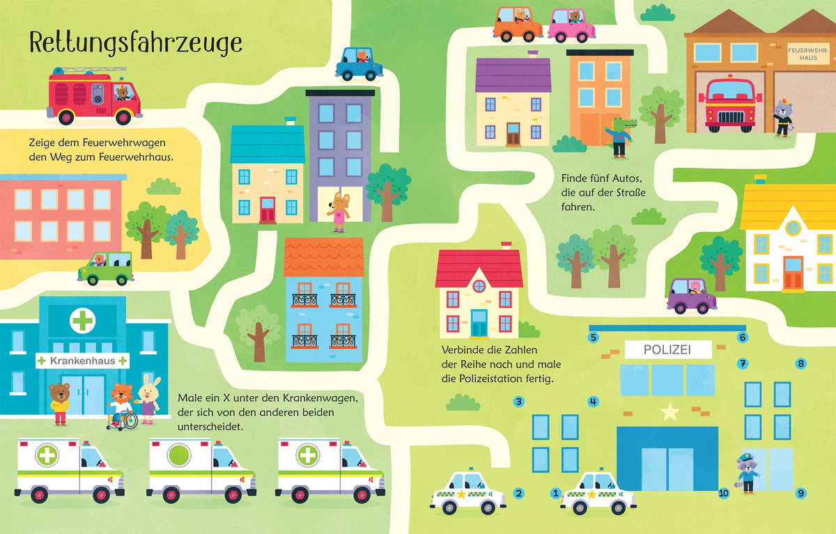Usborne Wisch und Weg Buch Fahrzeuge 4J+