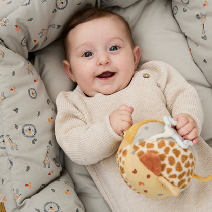 Sterntaler Baby Spielball Stoffball Safari Natur Gelb