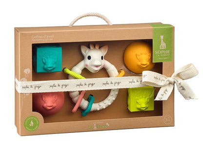 Vulli Geschenkset 5tlg Sophie la Girafe Würfel, Bälle & Colo'rings Beißring