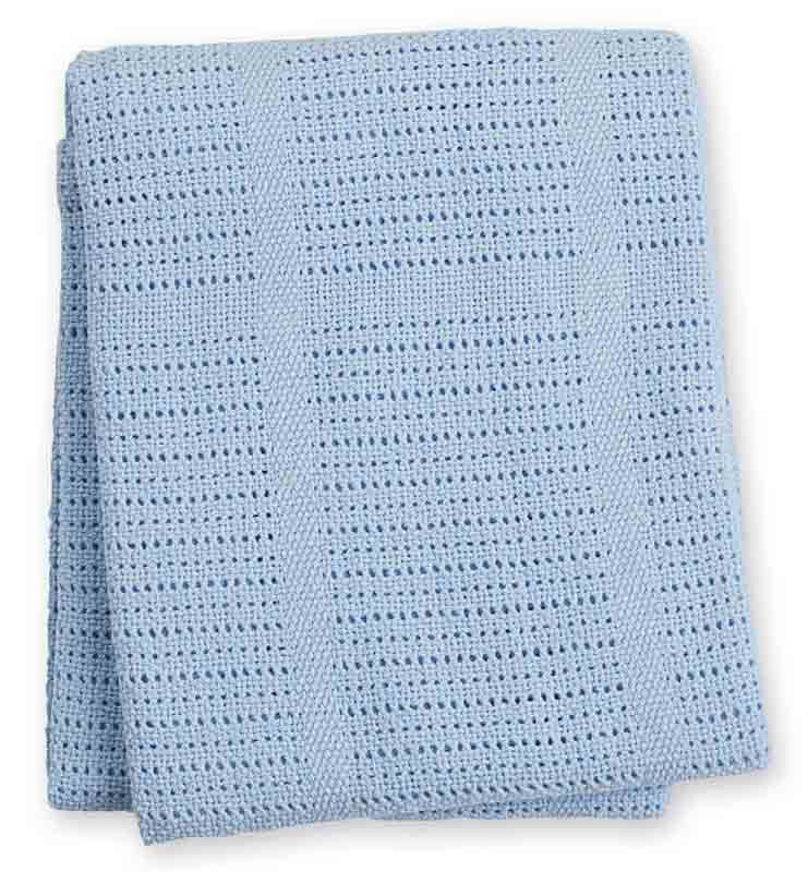 lulujo Baumwoll Strickdecke Baby Kuscheldecke