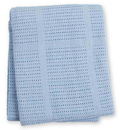 lulujo Baumwoll Strickdecke Baby Kuscheldecke