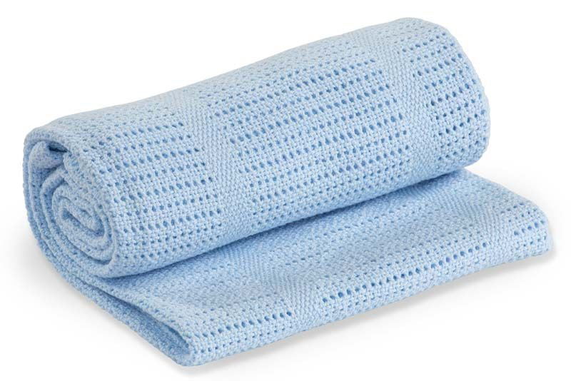 lulujo Baumwoll Strickdecke Baby Kuscheldecke
