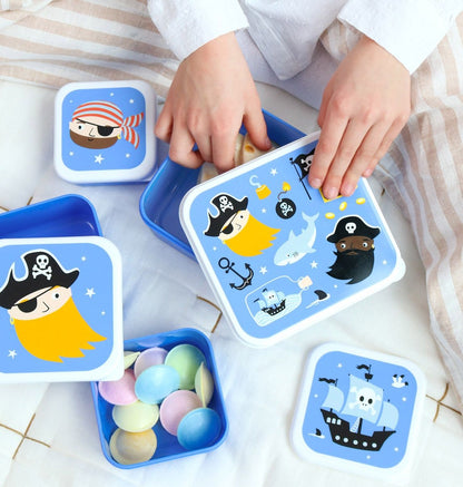 ALLC Kindergarten 3er Set: Rucksack, Trinkflasche und Lunchboxen