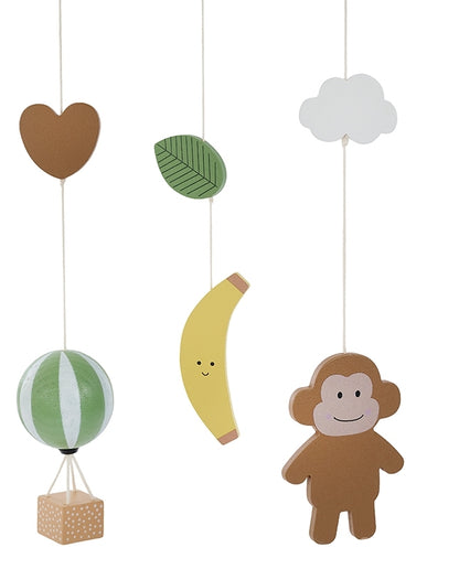 Jabadabado Holz Mobile Äffchen und Bananen