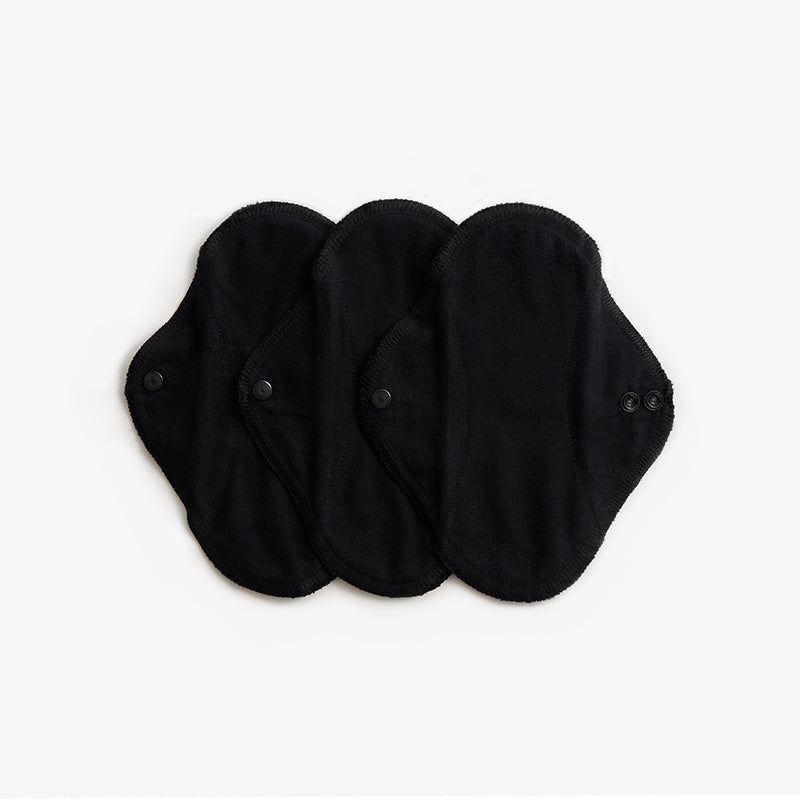 ImseVimse waschbare Damenbinden Black 3er