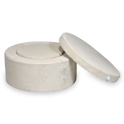 mimii Sitzhockerset Cord Creme